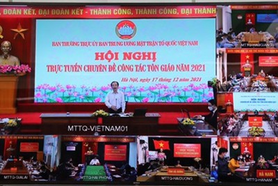 Vận động các tôn giáo đoàn kết, góp sức xây dựng đất nước giàu mạnh