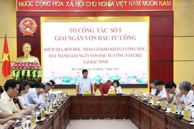 Tháo gỡ vướng mắc, đẩy mạnh giải ngân vốn đầu tư công năm 2022