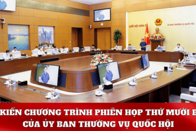 Chương trình phiên họp thứ 14 của Ủy ban Thường vụ Quốc hội