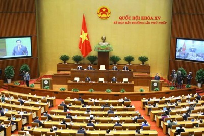 Khai mạc Kỳ họp bất thường lần thứ Nhất, Quốc hội khóa XV