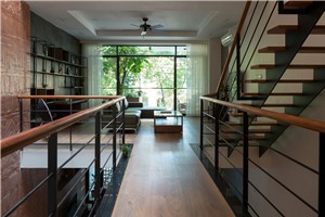 Thiết kế hiện đại kết hợp yếu tố truyền thống Bắc bộ của ngôi nhà 5 tầng ở Hà Nội