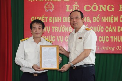 Bổ nhiệm Cục trưởng Cục Thuế Đồng Tháp