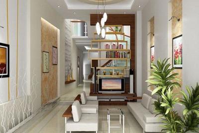 Những ý tưởng thiết kế nội thất phòng khách nhà ống năm 2019