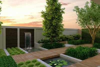 Cách thiết kế sân vườn biệt thự theo phong cách hiện đại