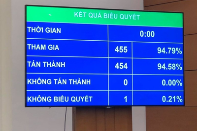 Quốc hội biểu quyết thông qua dự thảo Luật Phòng, chống ma túy (sửa đổi)