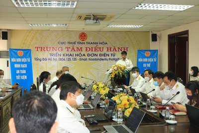 Cục Thuế Thanh Hóa tập trung nguồn lực triển khai hóa đơn điện tử