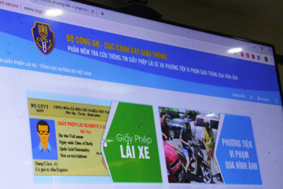 Tra cứu xe vi phạm trên trang web Cục Cảnh sát giao thôngtừ 1/6