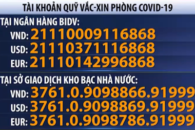Miễn phí chuyển tiền ủng hộ Quỹ vaccine phòng Covid-19