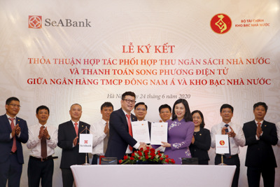Kho bạc Nhà nước và SeABank phối hợp thu ngân sách và thanh toán song phương điện tử