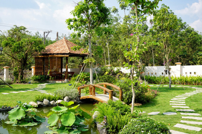 Những lợi ích khi thiết kế sân vườn