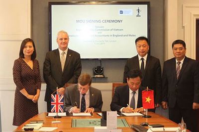 Hợp tác trong lĩnh vực tài chính, kế toán và quản trị doanh nghiệp với ICAEW