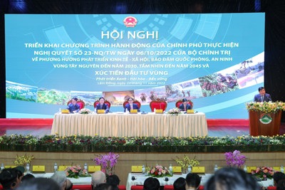 Thủ tướng Phạm Minh Chính chủ trì hội nghị phát triển kinh tế - xã hội, bảo đảm quốc phòng, an ninh Vùng Tây Nguyên