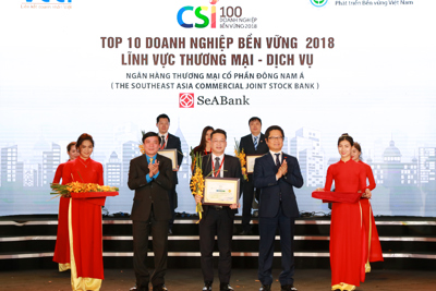 SeABank nằm trong top 10 doanh nghiệp bền vững Việt Nam