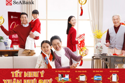  “Tết như ý - xuân phú quý” với gần 12.000 quà tặng hấp dẫn từ SeABank