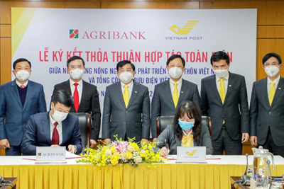 Agribank và Vietnam Post ký kết thỏa thuận hợp tác toàn diện