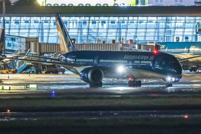Vietnam Airlines thực hiện chuyến bay thẳng thường lệ đầu tiên đến Mỹ