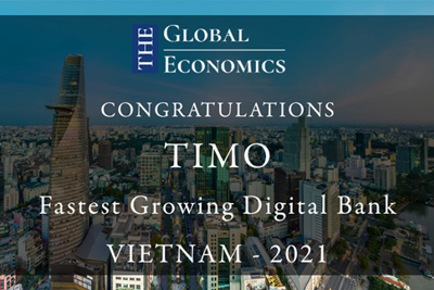Timo hai năm liên tiếp được vinh danh là “Fastest Growing Digital Bank” do The Global Economics bình chọn