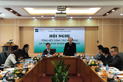 Ủy ban Chứng khoán Nhà nước tổ chức Hội nghị tổng kết công tác năm 2020 và triển khai nhiệm vụ năm 2021