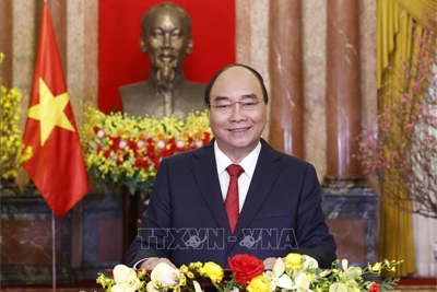 Chủ tịch nước Nguyễn Xuân Phúc chúc Tết Nhâm Dần 2022