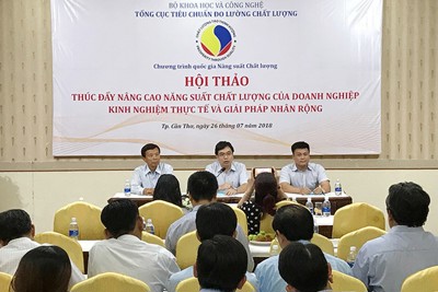Tập trung hỗ trợ đào tạo cho chuyên gia và cán bộ quản lý về năng suất, chất lượng