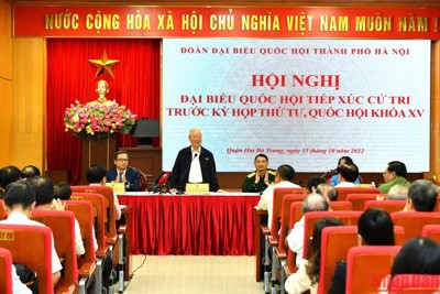 Cử tri Hà Nội đóng góp nhiều ý kiến thiết thực cho Quốc hội