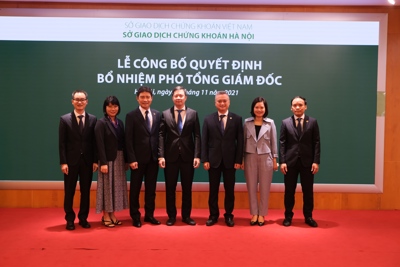 Sở Giao dịch Chứng khoán Hà Nội bổ nhiệm thêm 03 phó tổng