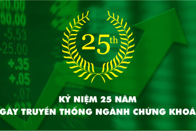 Bộ trưởng Hồ Đức Phớc chúc mừng 25 năm ngày Truyền thống ngành Chứng khoán Việt Nam