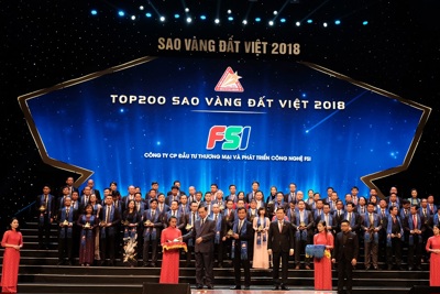  FSI được vinh danh trong Top 200 Thương hiệu Sao Vàng Đất Việt 2018