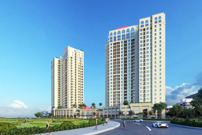 VCI Tower cất nóc đúng tiến độ, khẳng định đẳng cấp, uy tín và tiềm lực vững mạnh của chủ đầu tư
