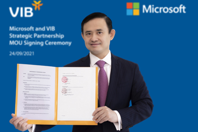 VIB hợp tác Microsoft tạo bứt phá tốc độ dịch vụ và đổi mới sáng tạo