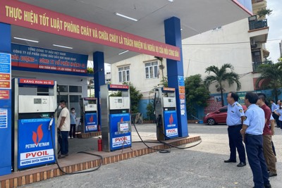 Thực hiện kiểm tra, xử lý vi phạm trong hoạt động kinh doanh xăng dầu