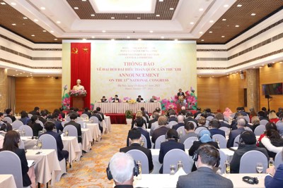  1.587 đại biểu dự Đại hội XIII của Đảng