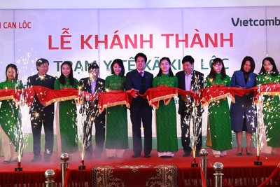 Vietcombank bàn giao công trình an sinh xã hội Trạm Y tế xã Kim Lộc, Hà Tĩnh