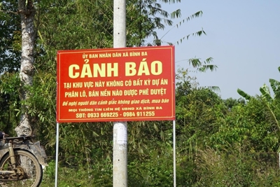 Cần thận trọng với cơn sốt đất ở Châu Đức