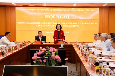 Đoàn kiểm tra của Ban Chỉ đạo Trung ương về phòng chống tham nhũng, tiêu cực làm việc tại Bộ Tài chính