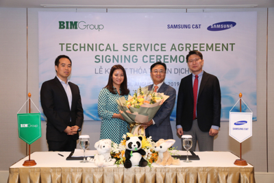 BIM Group kí kết thỏa thuận dịch vụ kỹ thuật với Samsung C&T nhằm phát triển dự án công viên nước Phu Quoc Marina