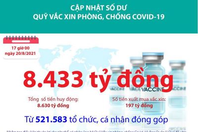 [Infographics] Quỹ Vắc xin phòng, chống COVID-19 còn dư 8.433 tỷ đồng