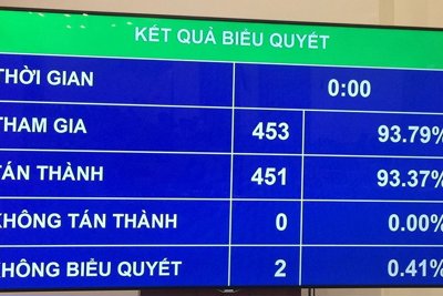 Quốc hội thông qua dự toán ngân sách nhà nước năm 2020