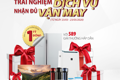 Cơ hội nhận hơn 580 giải thưởng tổng trị giá 01 tỷ đồng