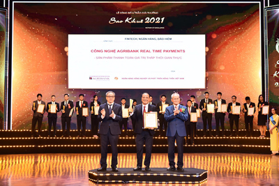 Agribank Realtime Payments đạt Giải thưởng Sao Khuê 2021
