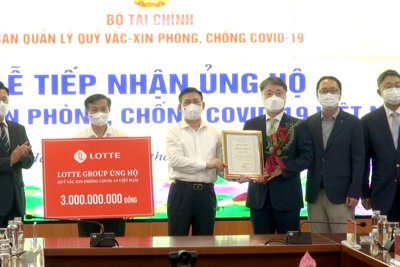 Tiếp nhận trên 57,7 tỷ đồng và hơn 1 triệu USD ủng hộ Quỹ Vắc xin phòng, chống Covid-19