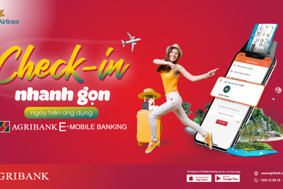 Check-in trực tuyến trong một nốt nhạc với Agribank E-Mobile Banking
