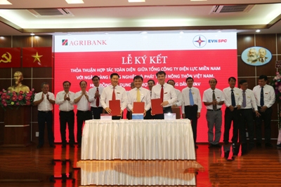 Agribank và Tổng Công ty Điện lực Miền Nam ký kết thỏa thuận hợp tác toàn diện