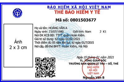 Từ ngày 01/04, sẽ đưa thẻ BHYT theo mẫu mới vào sử dụng 