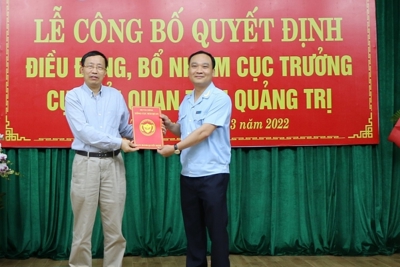 Tổng cục Hải quan bổ nhiệm tân Cục trưởng Cục Hải quan Quảng Trị 