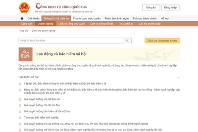 Hướng dẫn cấp lại thẻ BHYT do hỏng, mất trên Cổng dịch vụ công quốc gia