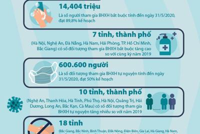 [Infographics] Nhiều điểm sáng trong phát triển đối tượng tham gia BHXH, BHYT sau đại dịch Covid-19