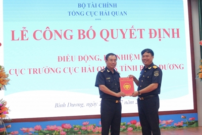 Công bố quyết định bổ nhiệm Cục trưởng Cục Hải quan Bình Dương 