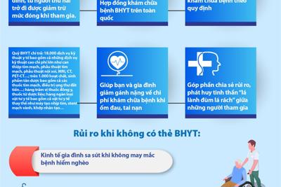 [Infographics] Lợi ích khi tham gia BHYT hộ gia đình