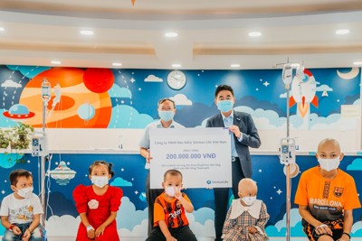 Shinhan Life Việt Nam tiếp tục đồng hành cùng bệnh nhi mắc bệnh ung thư máu